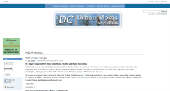 Desktop Screenshot of dcurbanmom.com